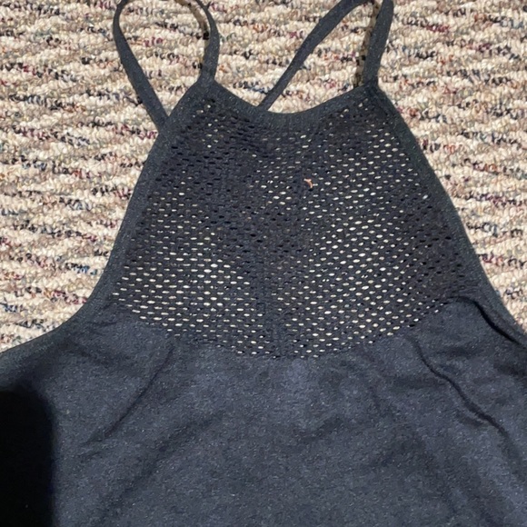 Forever 21 spandex cropped tank mesh neckline - Picture 2 of 4